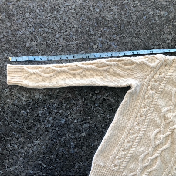 GAP Cream Fisherman Sweater - Picture 9 of 14